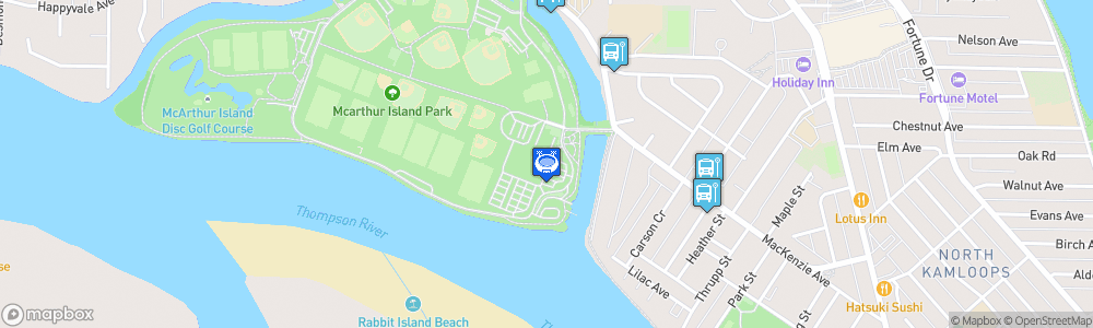Static Map of McArthur Island Sport and Event Centre