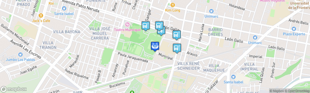Static Map of Estadio Municipal Germán Becker