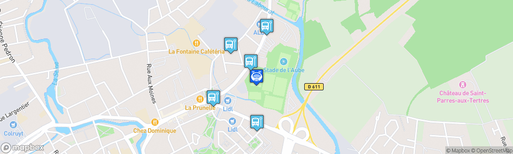 Static Map of Stade Gaston Arbouin