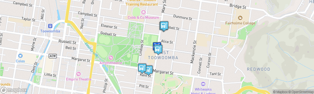 Static Map of Toowoomba Sports Ground