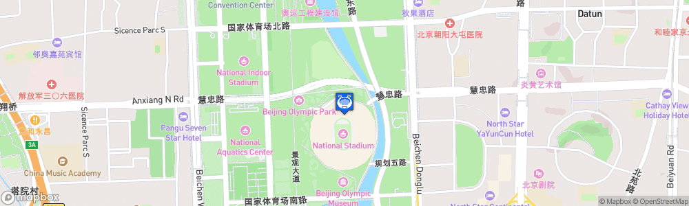 Static Map of Beijing National Aquatics Center