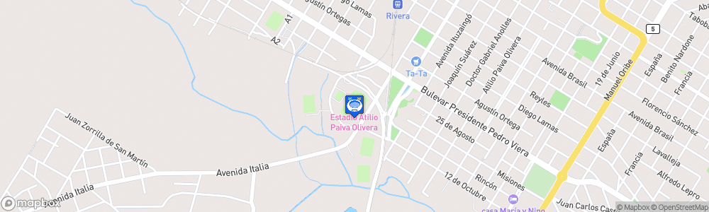 Static Map of Estadio Atilio Paiva Olivera