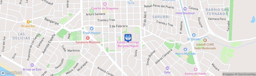 Static Map of Estadio Domingo Burgueño Miguel