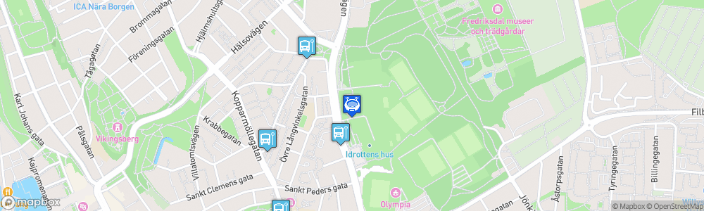 Static Map of Helsingborg Arena