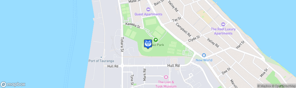 Static Map of Bay Oval