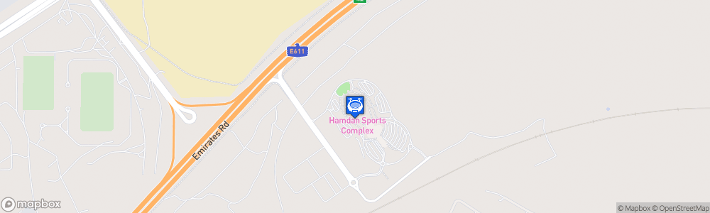 Static Map of Hamdan Sports Complex