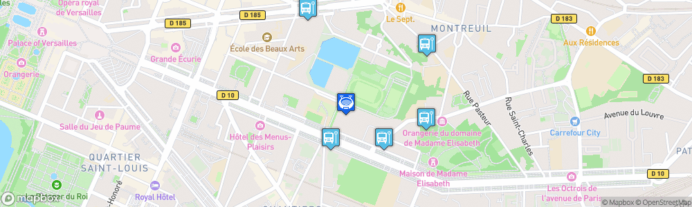 Static Map of Stade Montbauron