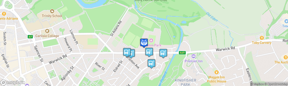 Static Map of Brunton Park