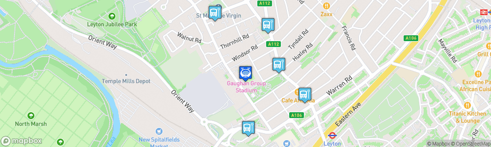 Static Map of Brisbane Road