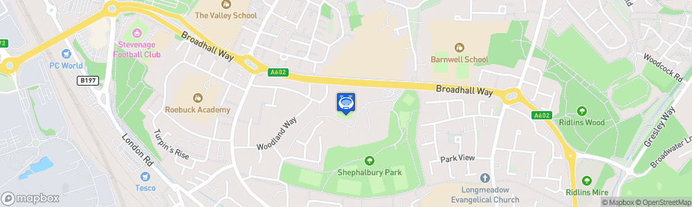 Static Map of Broadhall Way