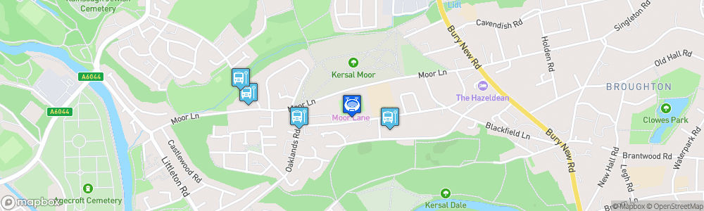 Static Map of Moor Lane