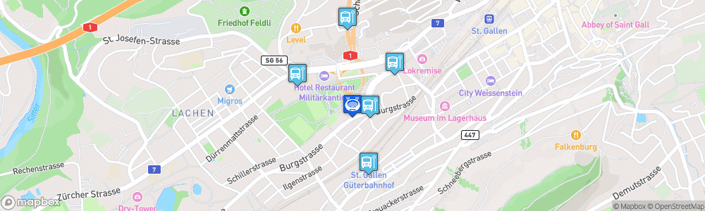 Static Map of Kreuzbleichhalle