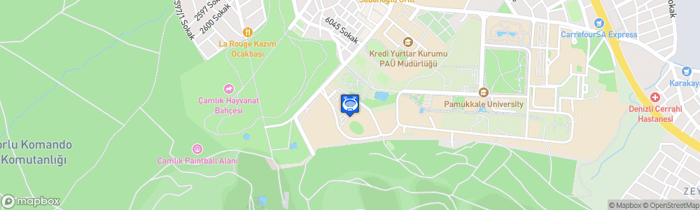 Static Map of Pamukkale Üniversitesi Spor Salonu
