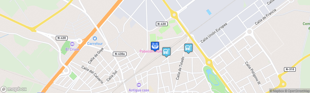 Static Map of Pabellón Antonio Caba