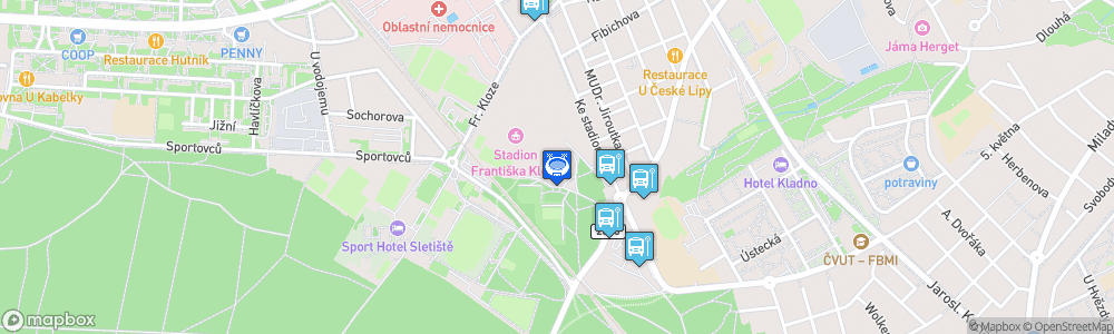 Static Map of ČEZ stadion