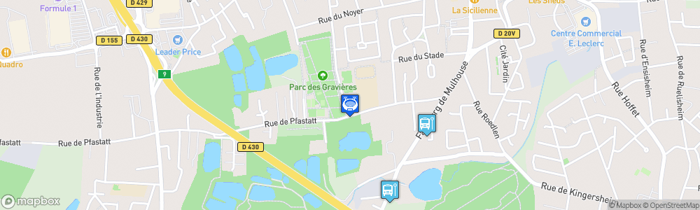 Static Map of Salle polyvalente de Kingersheim