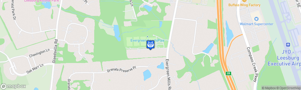 Static Map of Evergreen Sportsplex