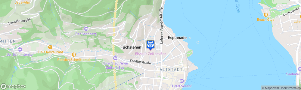 Static Map of Eishalle Zell am See