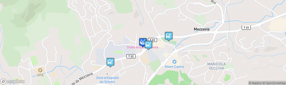 Static Map of Stade Ange-Casanova