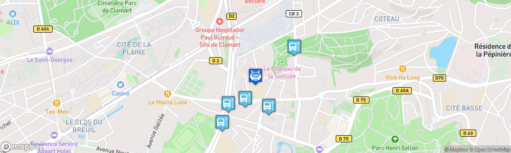 Static Map of Espace Omnisports de Plessis-Robinson