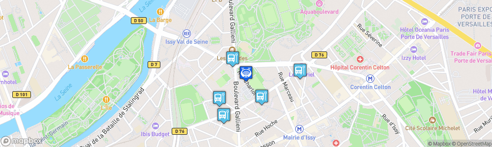 Static Map of Palais des Sports Robert Charpentier