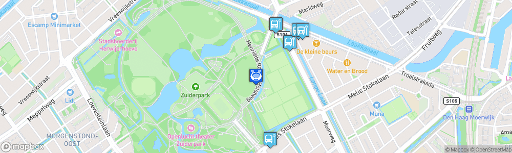 Static Map of Sportcampus Zuiderpark