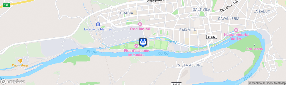 Static Map of Pavelló Municipal d'esports de Manlleu