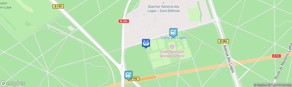 Static Map of Stade municipal Georges-Lefèvre