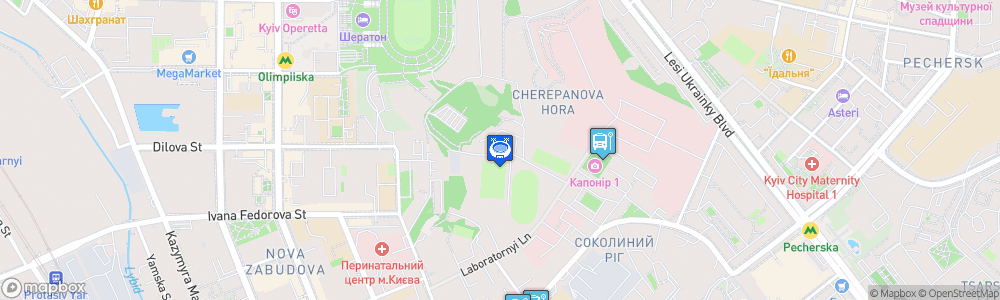 Static Map of Bannikov Stadium
