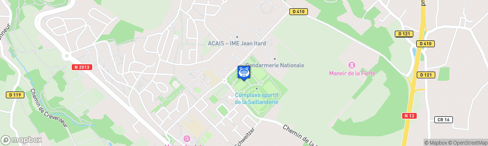 Static Map of Salle Omnisports du Cosec