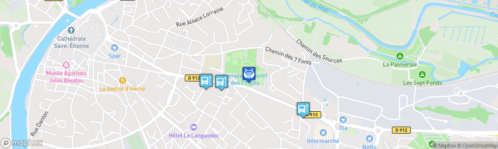 Static Map of Stade Louis Sanguin