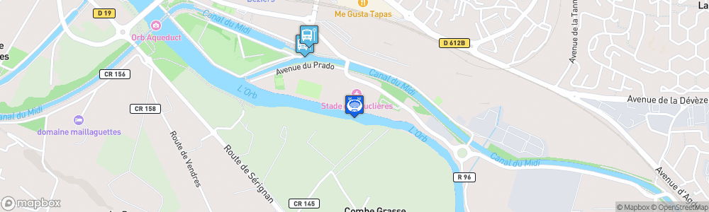 Static Map of Parc des Sports de Sauclières