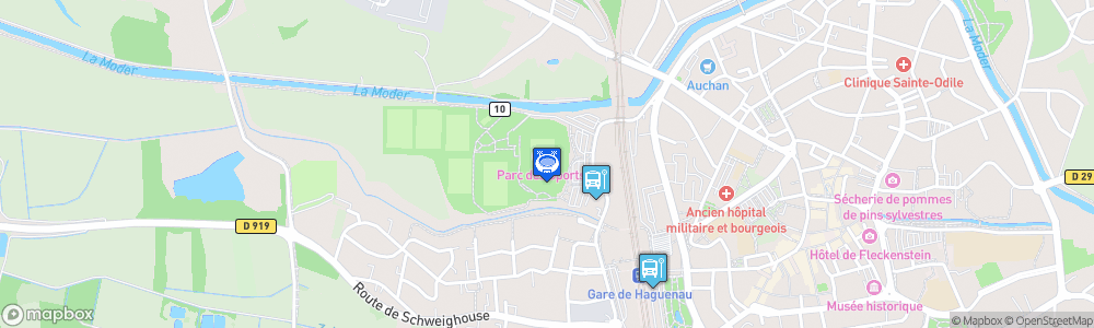 Static Map of Stade du Parc des Sports de Haguenau