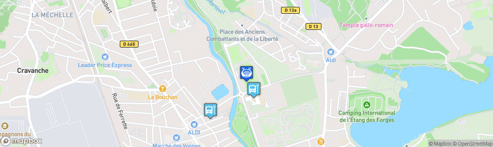 Static Map of Stade Roger-Serzian