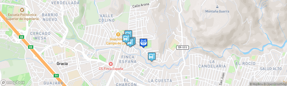 Static Map of Complejo Deportivo Islas Canarias