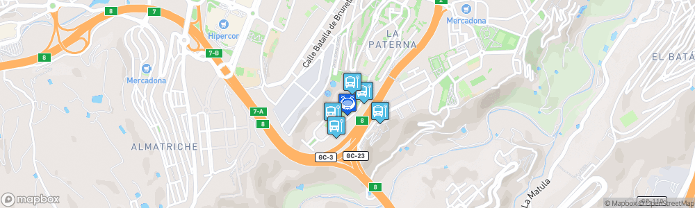 Static Map of Polideportivo La Paterna