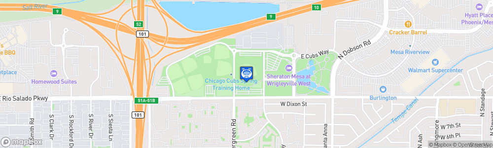 Static Map of Sloan Park