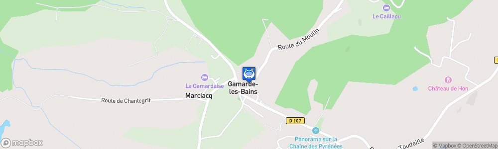 Static Map of Arènes de Gamarde-les-Bains