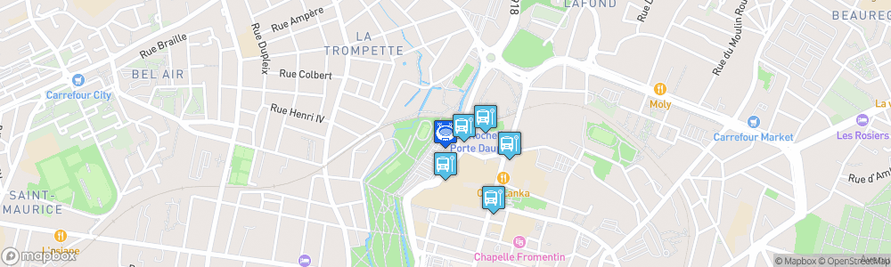 Static Map of Salle Gaston-Neveur