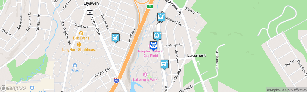 Static Map of Peoples Natural Gas Field