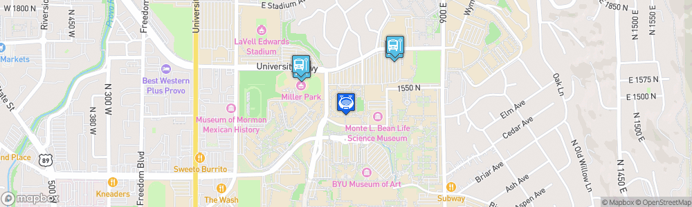 Static Map of J. Willard Marriott Center