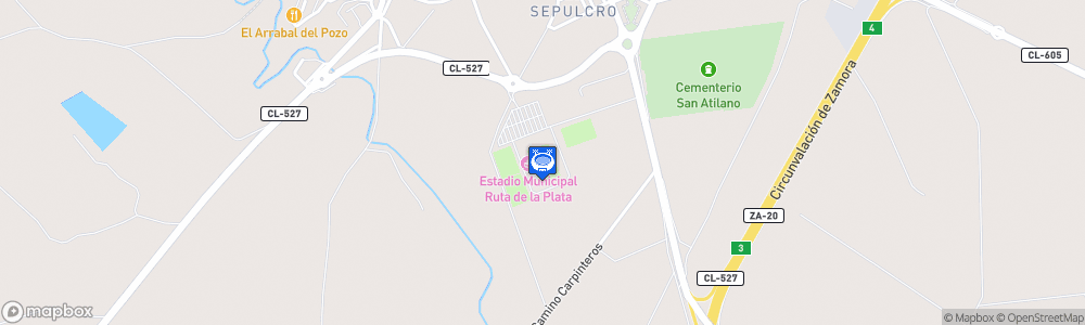 Static Map of Estadio Ruta de la Plata