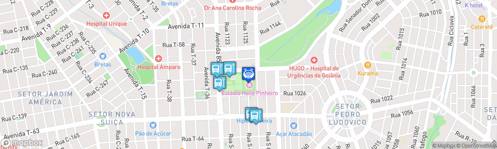 Static Map of Estádio Hailé Pinheiro