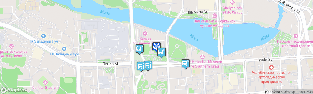 Static Map of Yunost Sport Palace