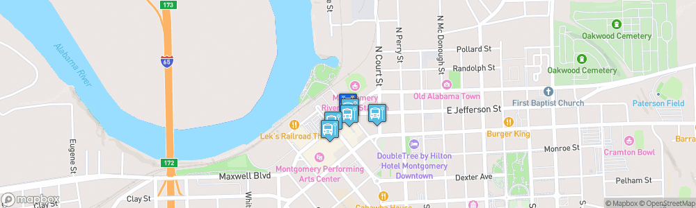 Static Map of Montgomery Riverwalk Stadium