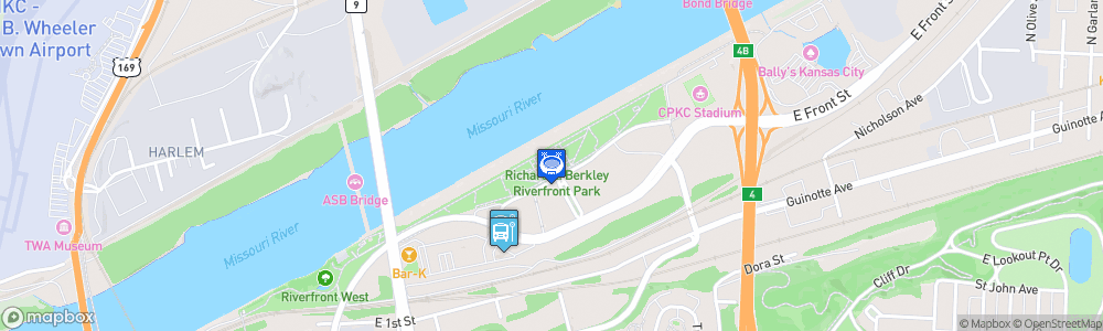 Static Map of Kansas City NWSL Stadium