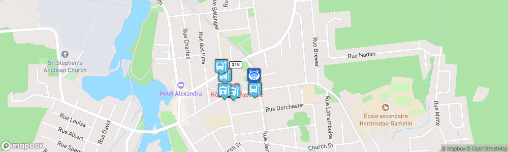 Static Map of Centre sportif de Buckingham