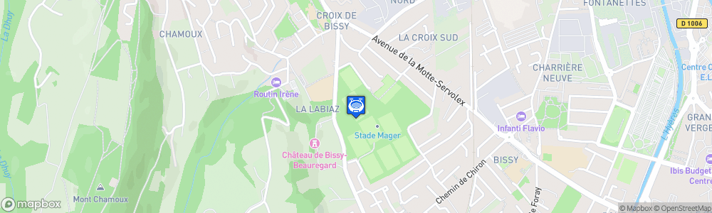 Static Map of Stade Mager