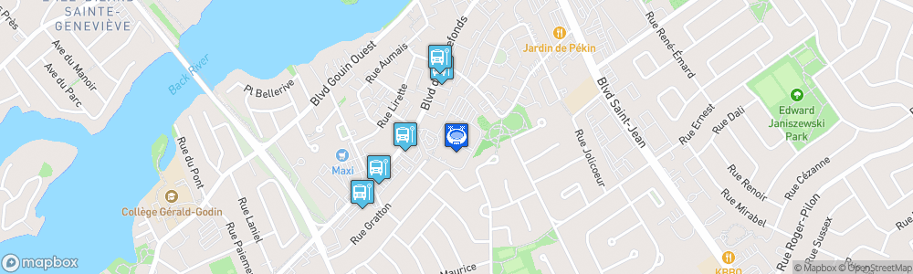 Static Map of Sportplexe Pierrefonds