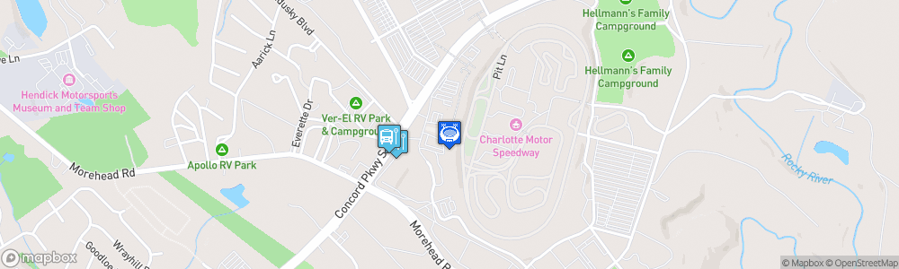 Static Map of Charlotte Motor Speedway